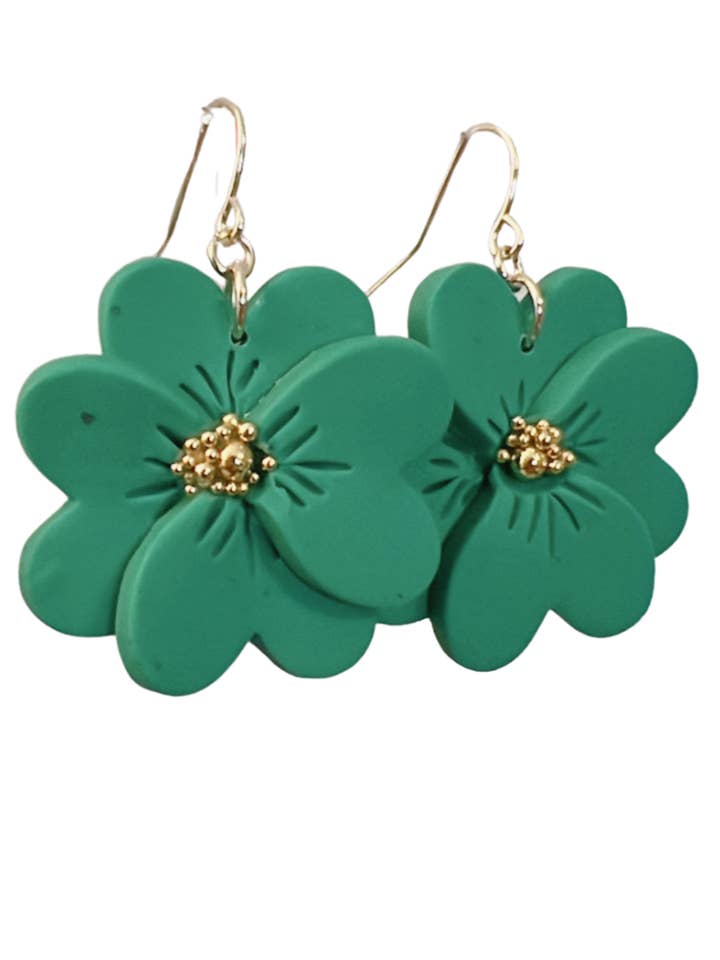 Four Leaf Clover Earrings for wholesale by Maia Sol Designs