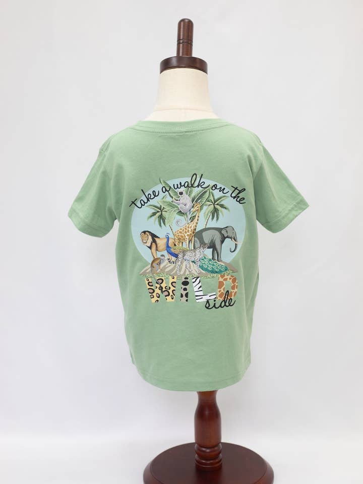Wild Side Kid's T-shirt for wholesale by Magnolia Mudbugs