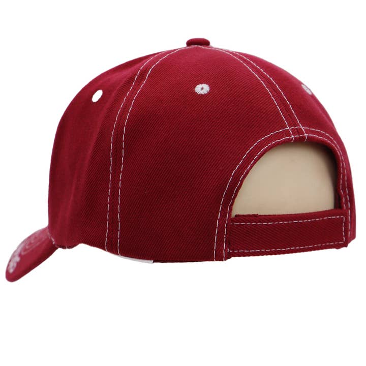 Cap Zone – Großhandel Basecap – Unisex – Texas Arc-Logo-Baseballkappe mit kontrastierender Naht11