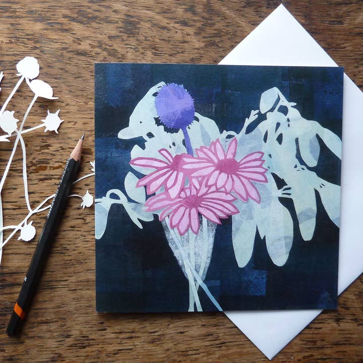 Fiori per Hettie Card, Louise Pettifer, Gardeners Card. per la vendita all'ingrosso da parte di Louise Pettifer