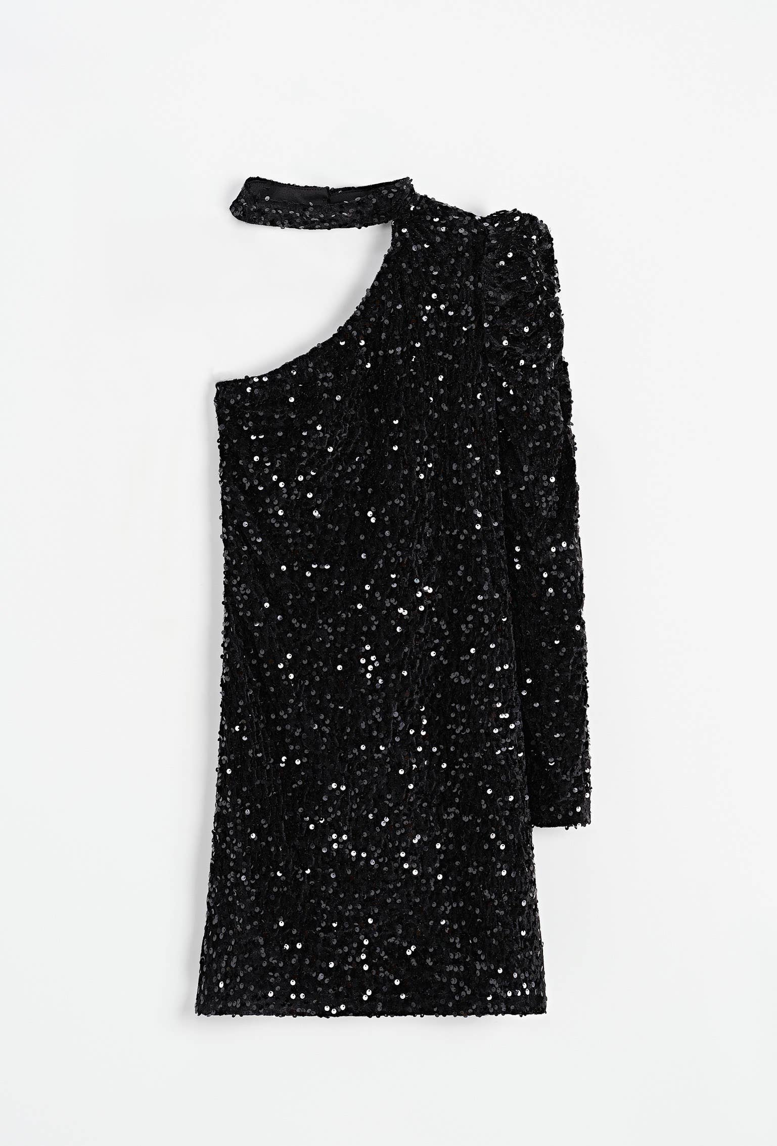 Chilli Girl Collection - Vendita all'ingrosso Vestito - Donna - Mini abito asimmetrico con dettagli di paillettes0