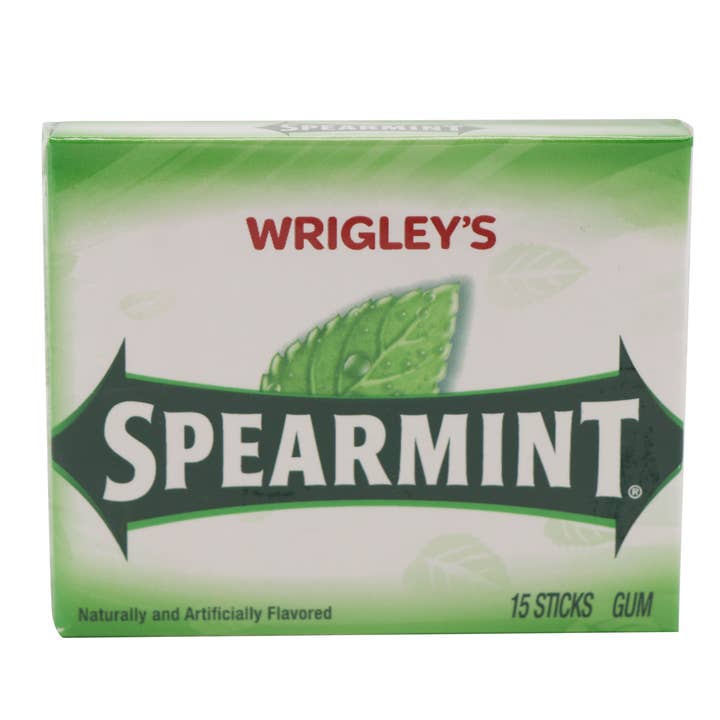 Grandpa Joe's Candy Shop - Wholesale Chewing Gum - Wrigley's Spearmint Wallet Chewing Gum Pack, 10ct1