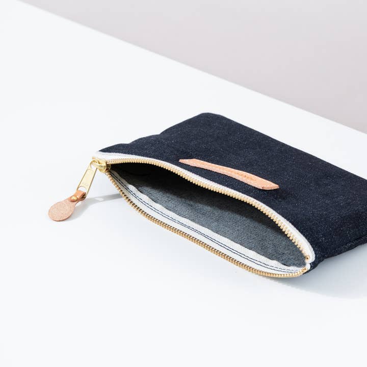 Foxtrot Studio - Wholesale Pouch - Women's - Flat Zip - Denim1