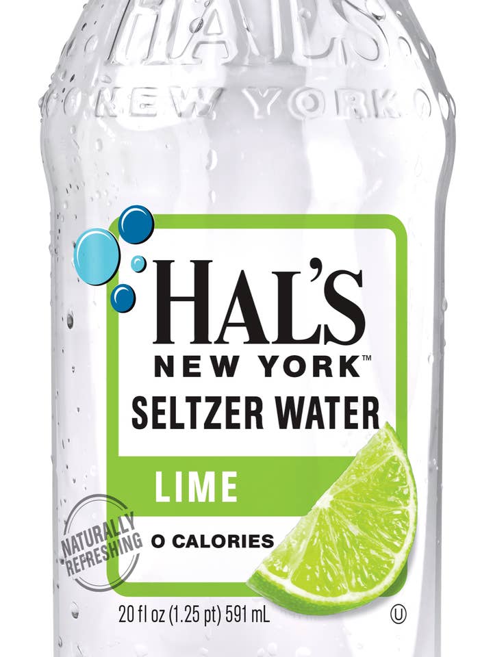 Hals NY Lime Seltzer, 20 oz for wholesale by Hal's New York