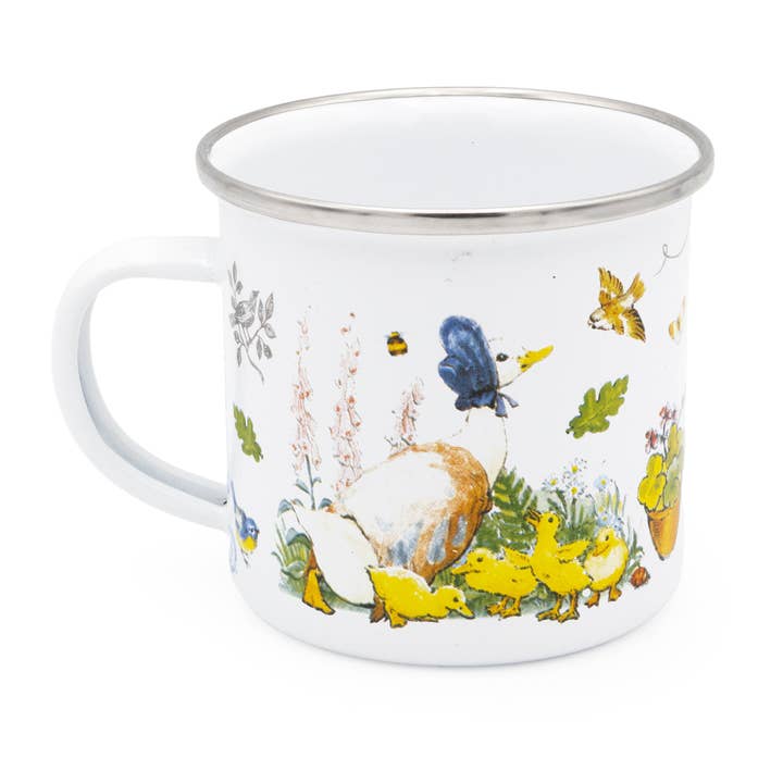 Robert Frederick Ltd - Vente Tasse à café - Mug en émail Jemima Puddle-Duck - Design classique de Beatrix Potter