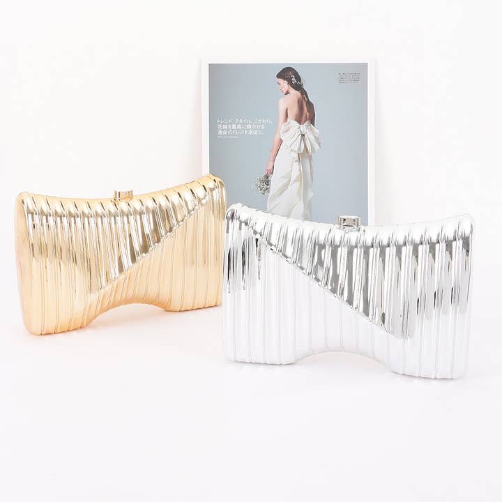 Metallic Acrylic Clutch for wholesale by 3AM BY H&D ACCESSORIES