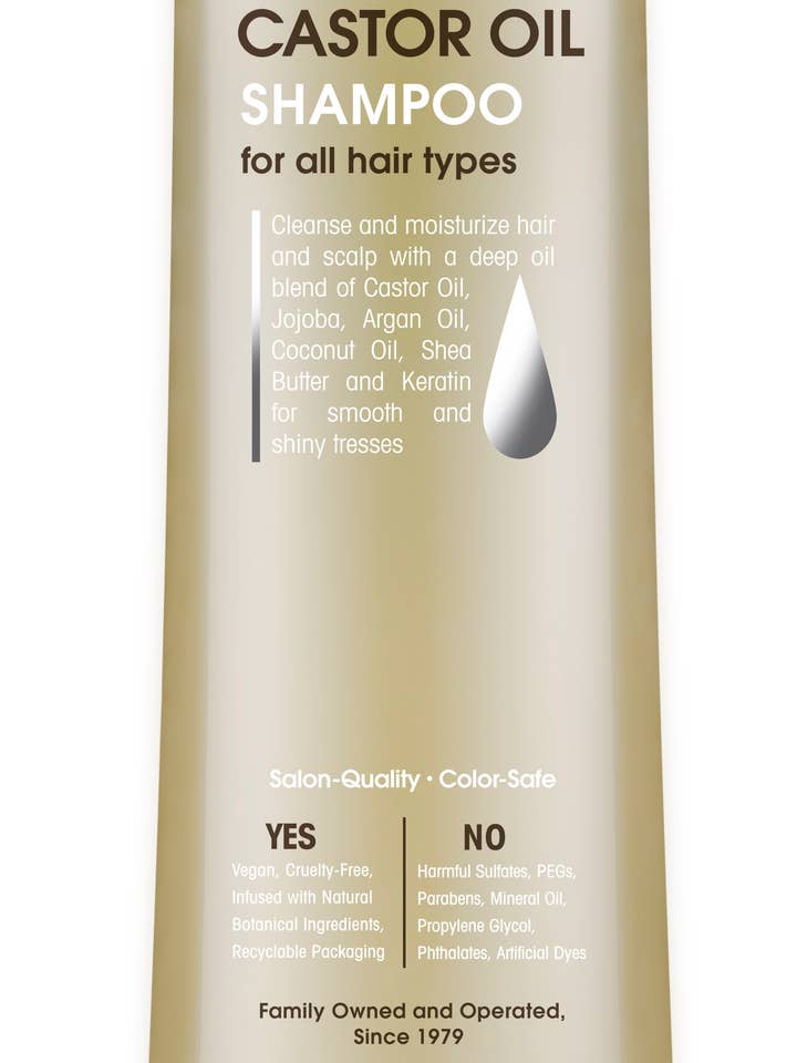 Smoothing Castor Oil Shampoo 13.5oz for wholesale by Giovanni Cosmetics