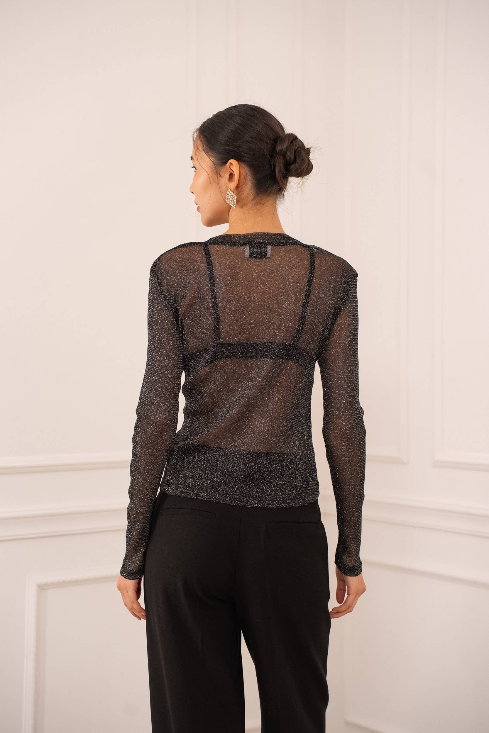 CHOKLATE PARIS – wholesale Knit top – Women's – Lurex fishnet top - CK08199-613