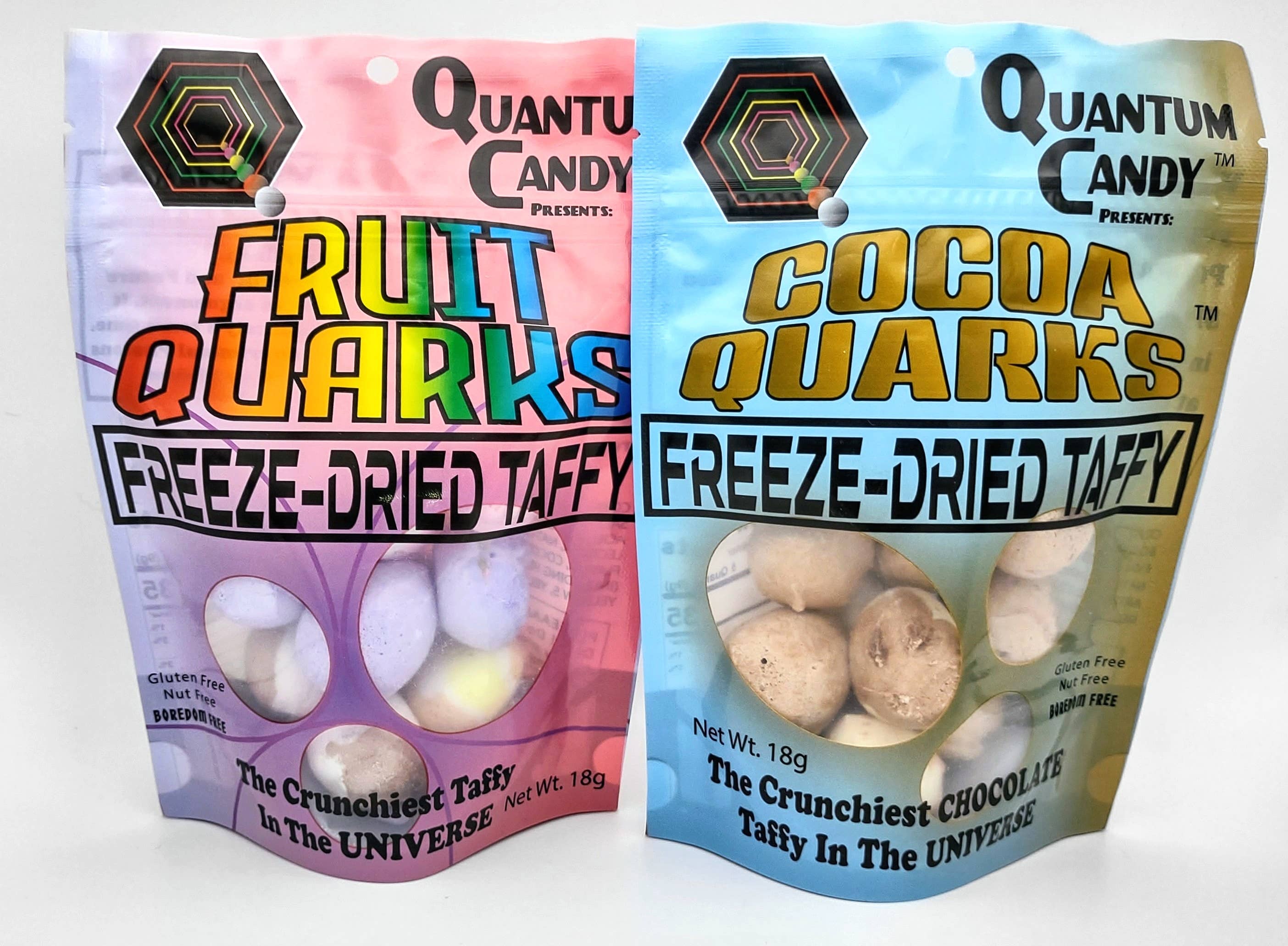 O.M.GEEKS Ltd - Wholesale Taffy - Quantum Candy - Fruit Quarks - Mix - Freeze Dried Taffy1
