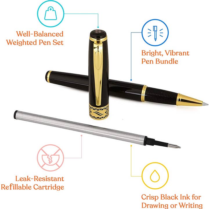 Special Supplies - Wholesale Pen - Weighted Pens for Hand Tremors, Low Dexterity, Poor Grip Strength, 3 Pack with Storage Box