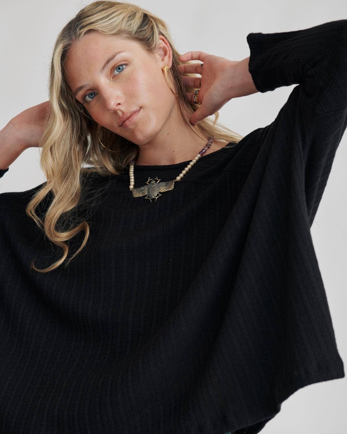 Malahierba - Wholesale Knit Top - Women's - Top Mely. Maxi wide sweatshirt jersey0