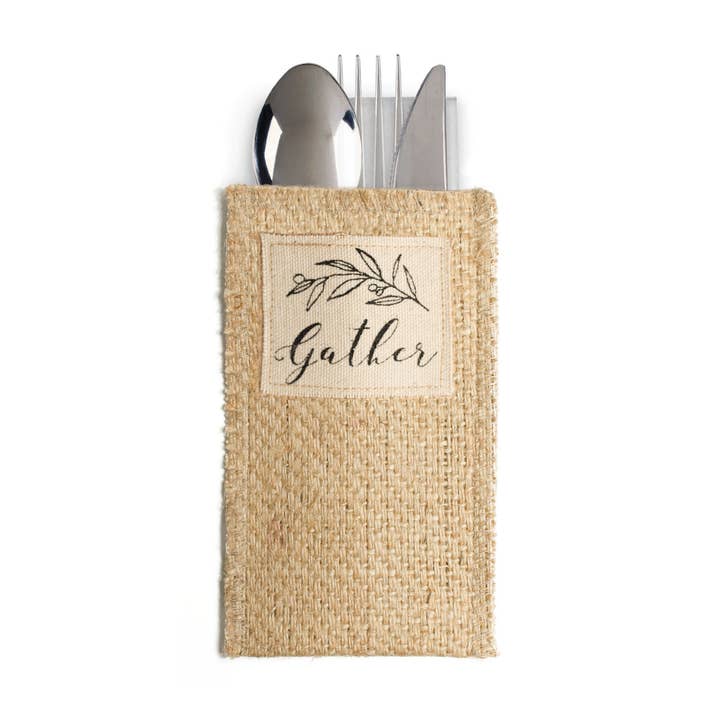 Gather Black & Cream l Set of 8 for wholesale by Cutlery Couture