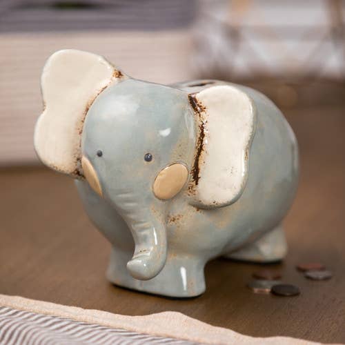 DEMDACO - Wholesale Money/Piggy Bank - Kids & Baby - Noah's Ark Elephant Bank