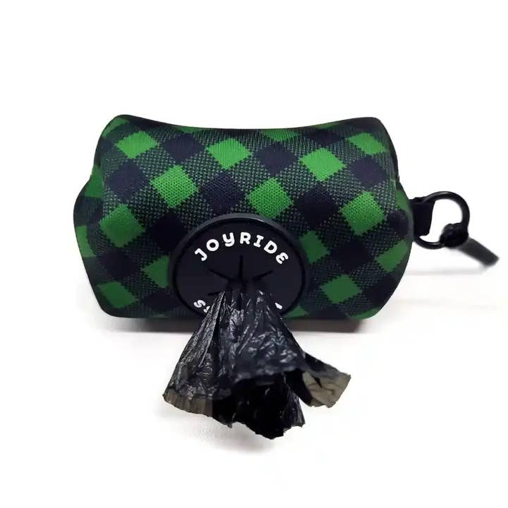 Joyride Harness - Wholesale Pet Poop Bag Dispenser - Green Plaid Joyride Harness Poop Bag Dispenser