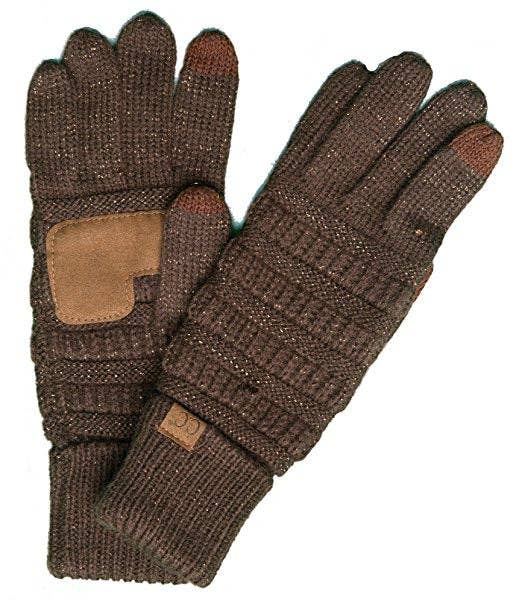 Truly Contagious – wholesale Gloves – Women's – CC Cozy Metallic Tech Screen Gloves ( G-20 METALLIC )1