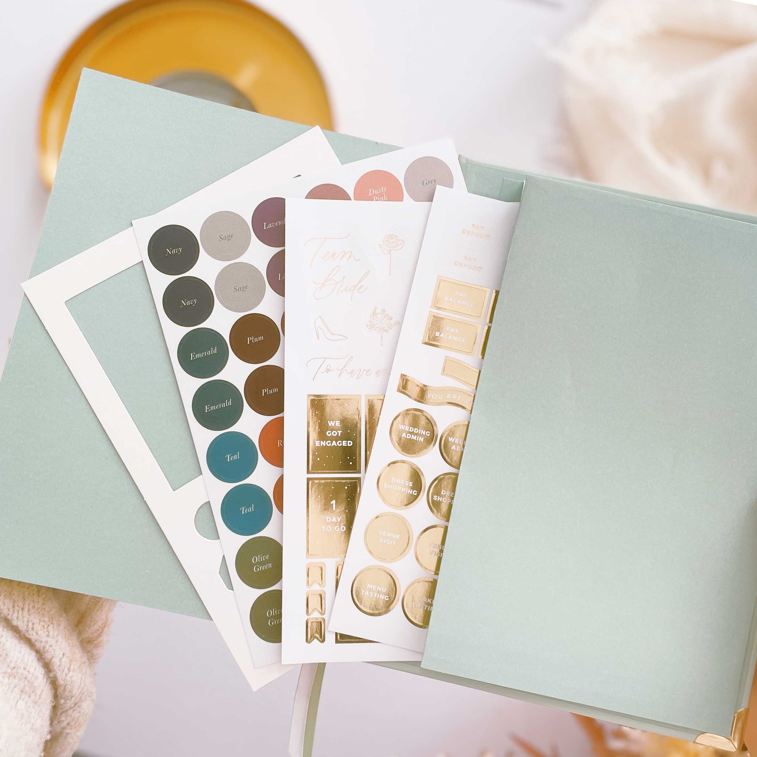 Blush And Gold – Agenda por atacado – NOVO - Livro de planificador de casamentos de Eucalipto de Luxo com Edg dourado5