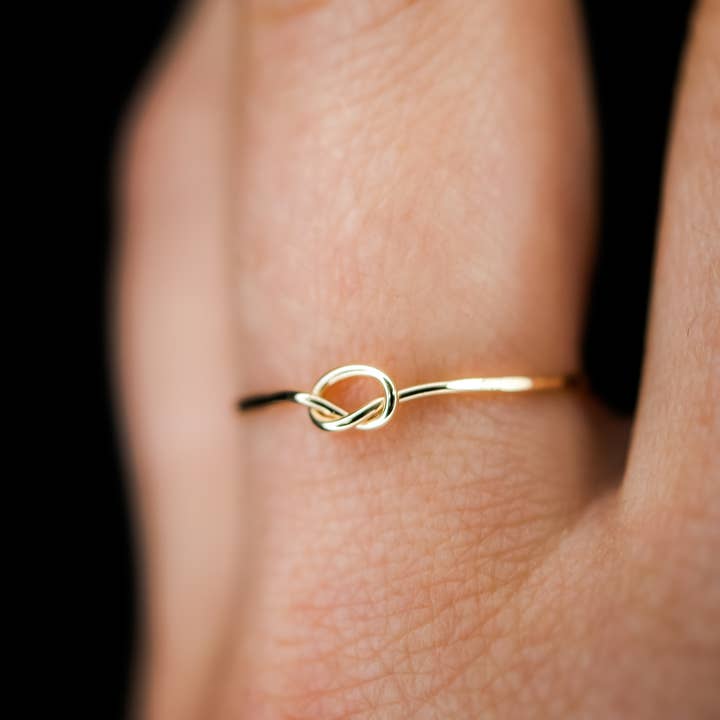 Hannah Naomi - Wholesale Band/Stacked Ring - Open Knot Ring, 14K Gold Fill3