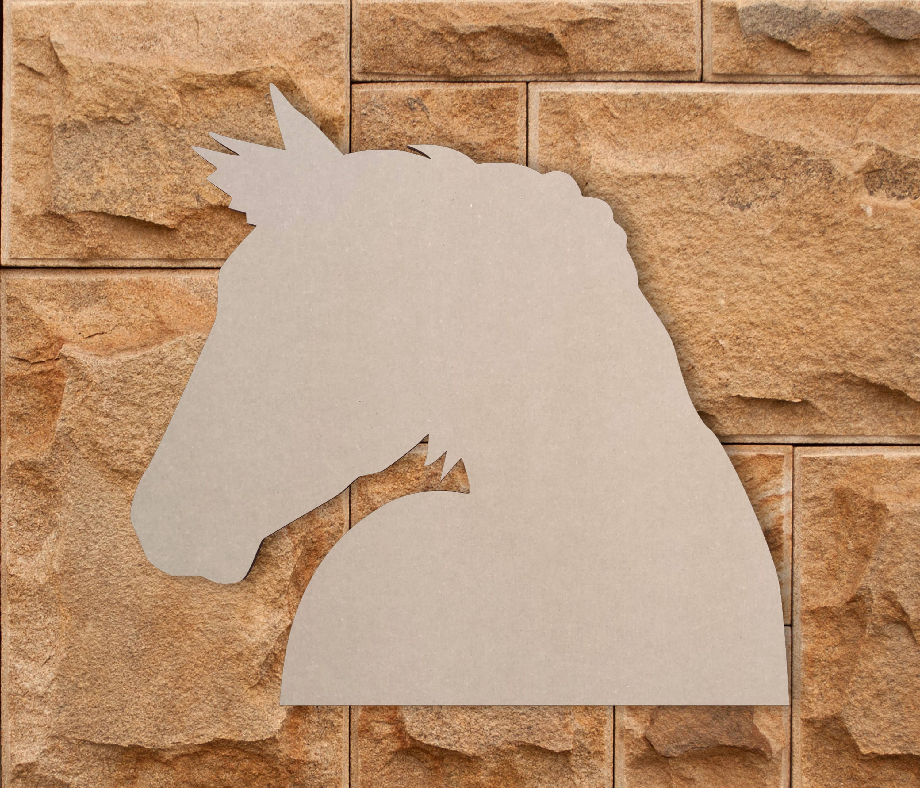 Jess and Jessica - Wholesale Cutouts - Wooden Horse Face Profile Horse Face Profile Cutout5
