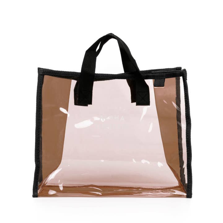 Zeme transparent PVC shopper bag. for wholesale by FIRENZE ARTEGIANI