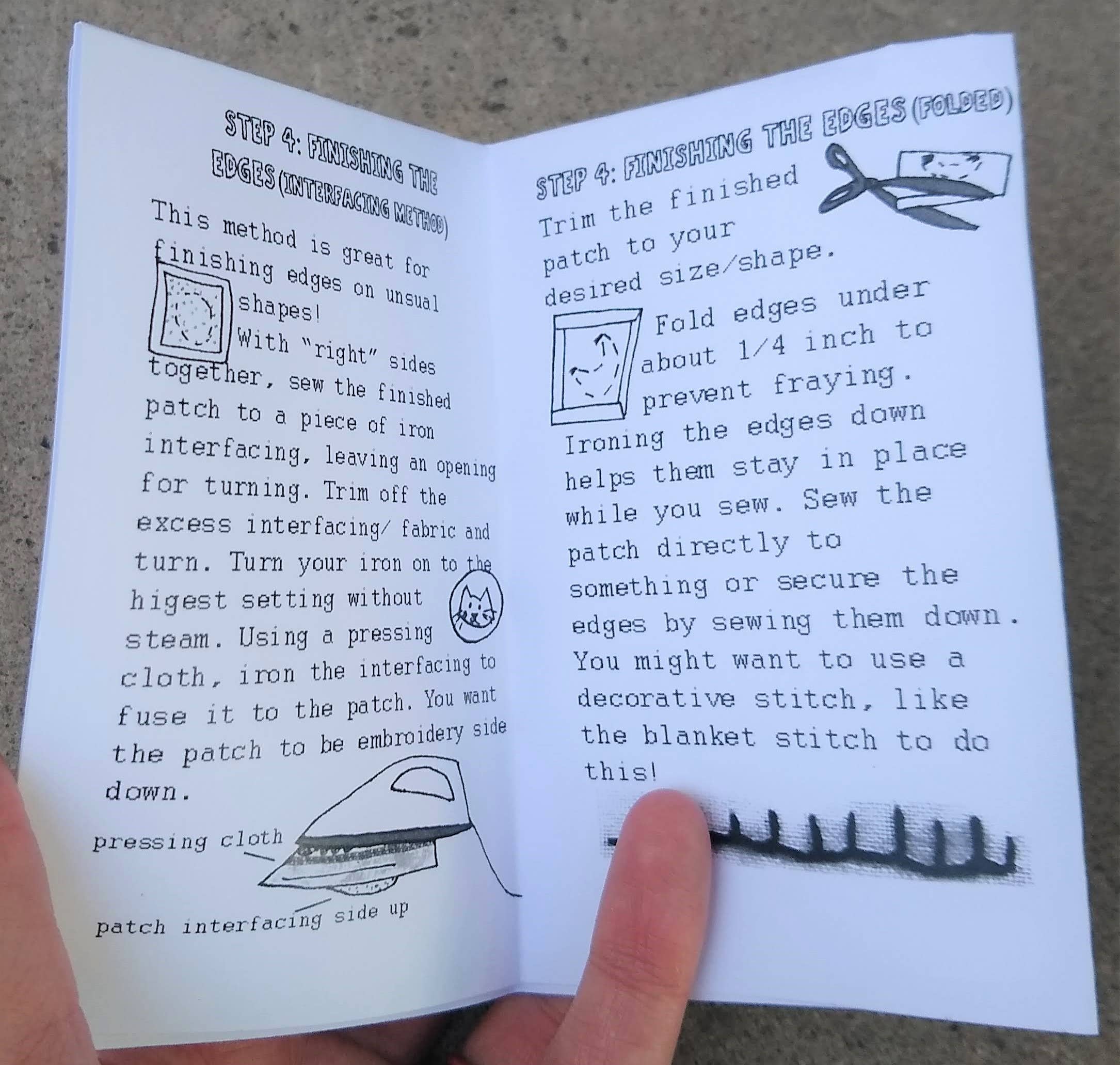 Zeppy Stardust Studios - Wholesale Crafts, Hobbies & DIY Book - How to Make an Embroidered Patch with Your Own Art Mini Zine1