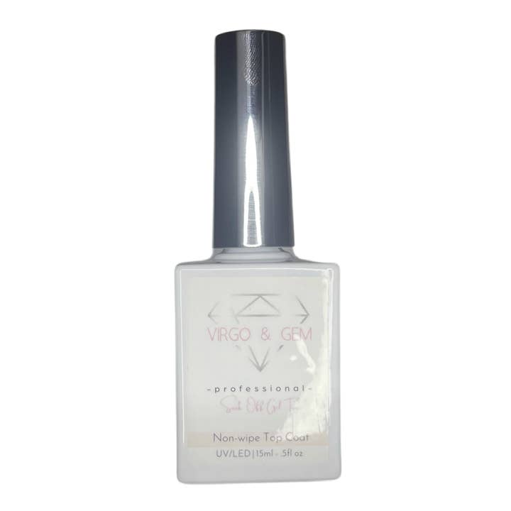 Virgo and Gem - Wholesale Nail Polish - No Wipe Gel Top Coat (UV Light required)