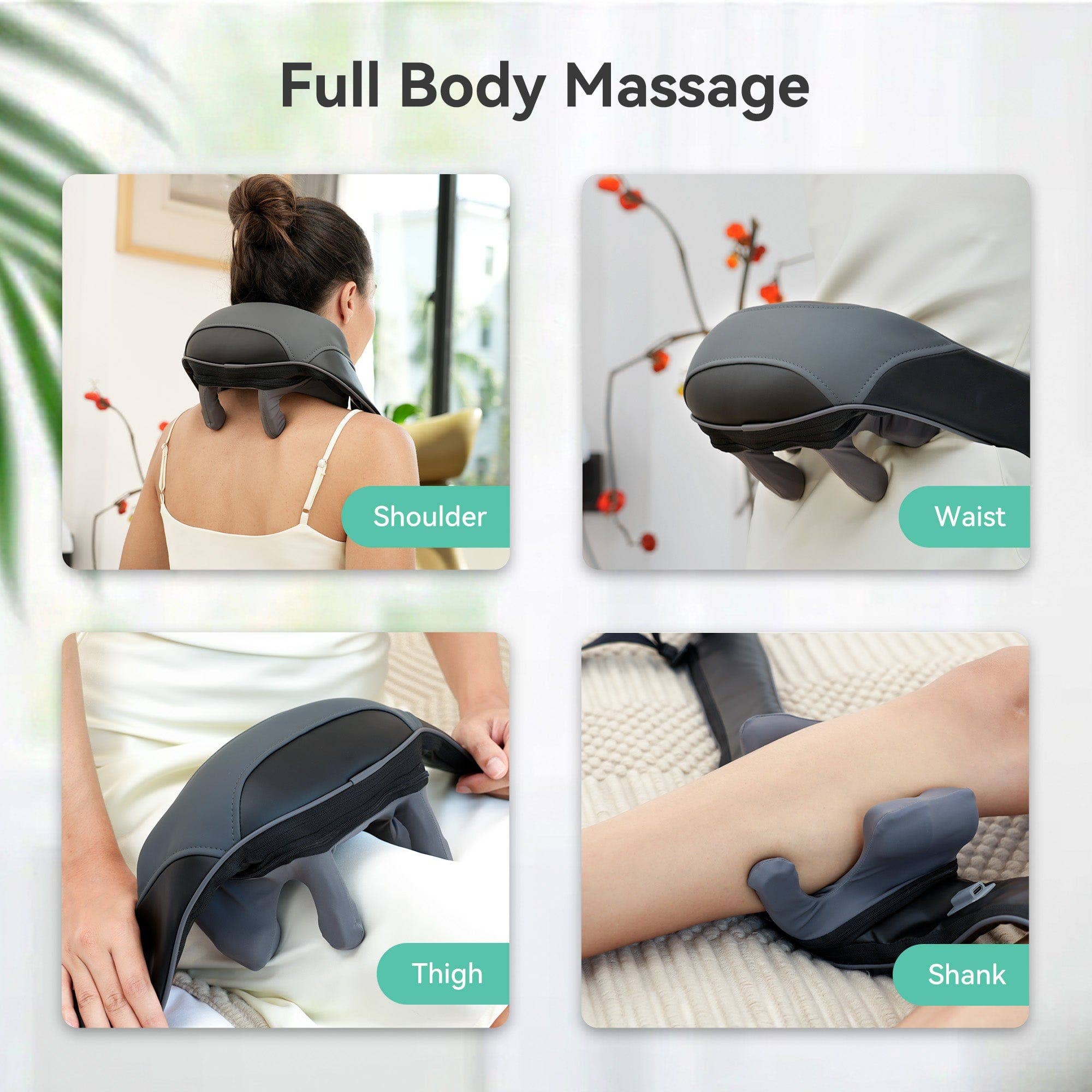 SNAILAX - Wholesale Body Massager - Snailax 4D Deep Kneading Handheld Cordless Neck & Back Massager with Bandage - 6816