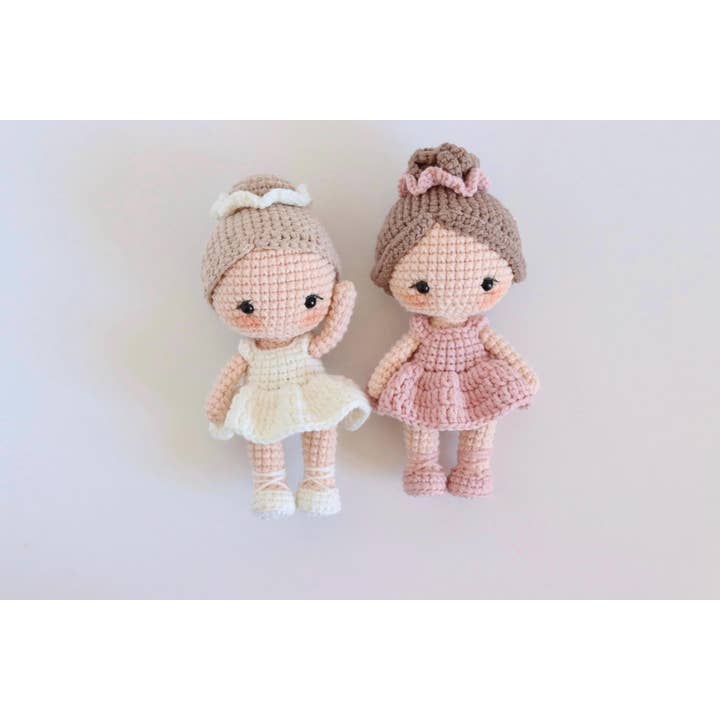 TOMOPOD LLC - Wholesale Stuffed/Plush Toy - Kids & Baby - Crochet Ballerina Dolls, Lovely Amigurumi Doll Wearing Dress2