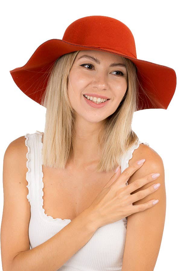Cap Zone - Wholesale Fedora - Women's - Floppy Sun Hat with Bowknot Wide Brim Felt Hat18