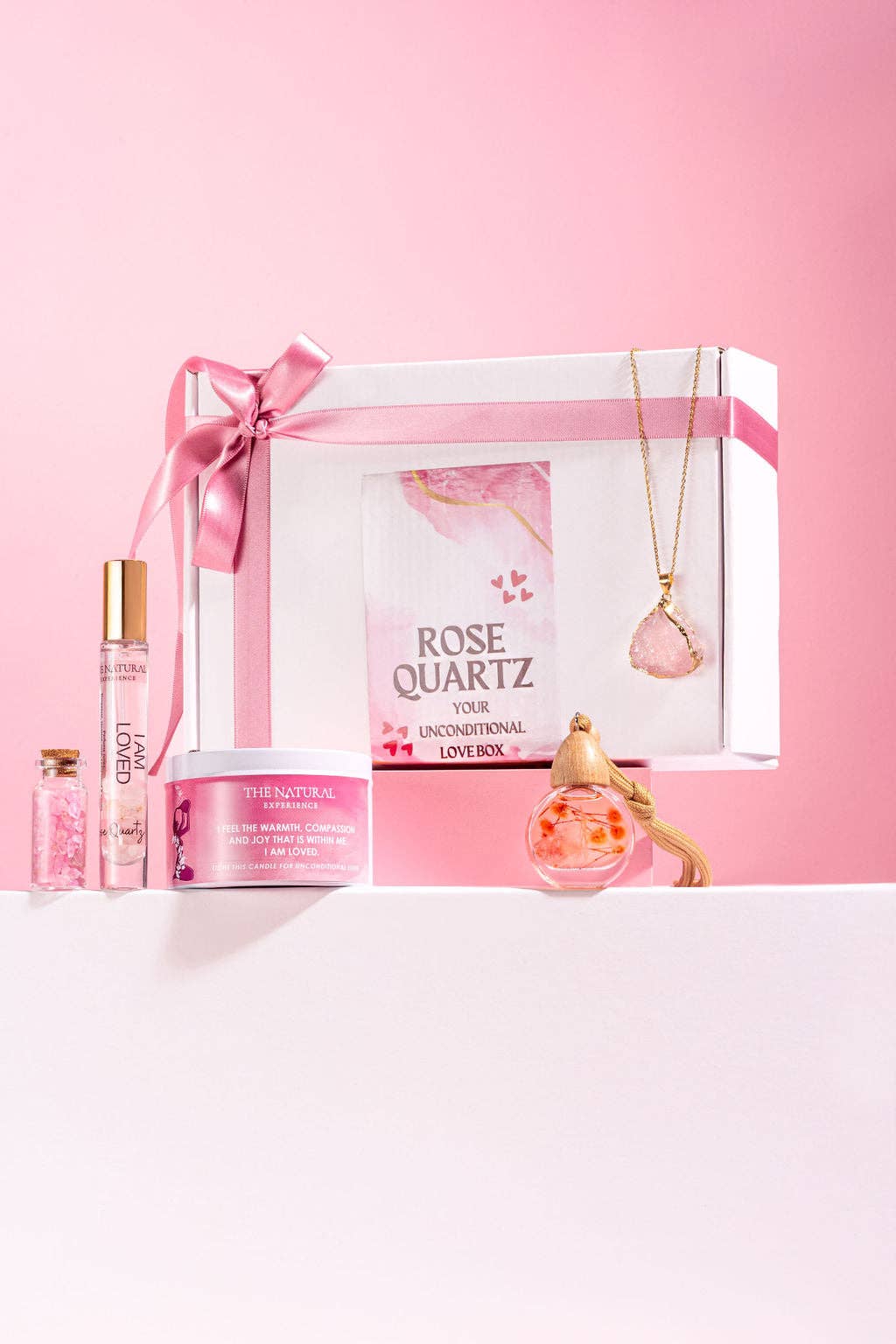 THE NATURAL EXPERIENCE - Wholesale Gift box - Rose Quartz- Your Unconditional Love Box1
