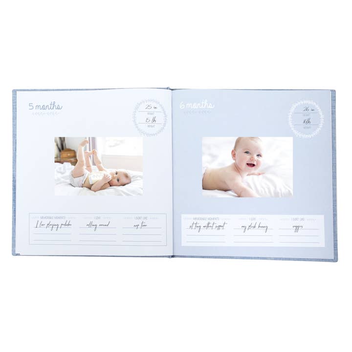 Kate & Milo - Wholesale Memory Book - Kids & Baby - Denim Hello Baby Square Memory Book1