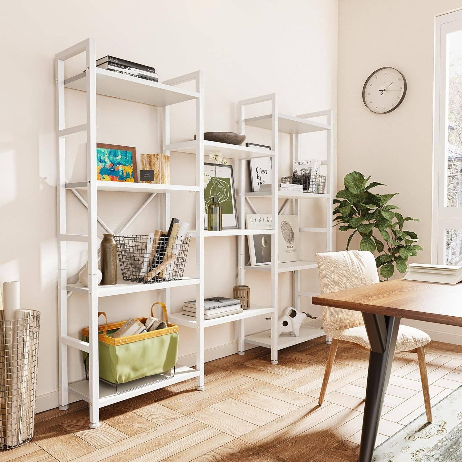 White 11 Shelf Open Display Bookcase For Home Office for wholesale on Faire7