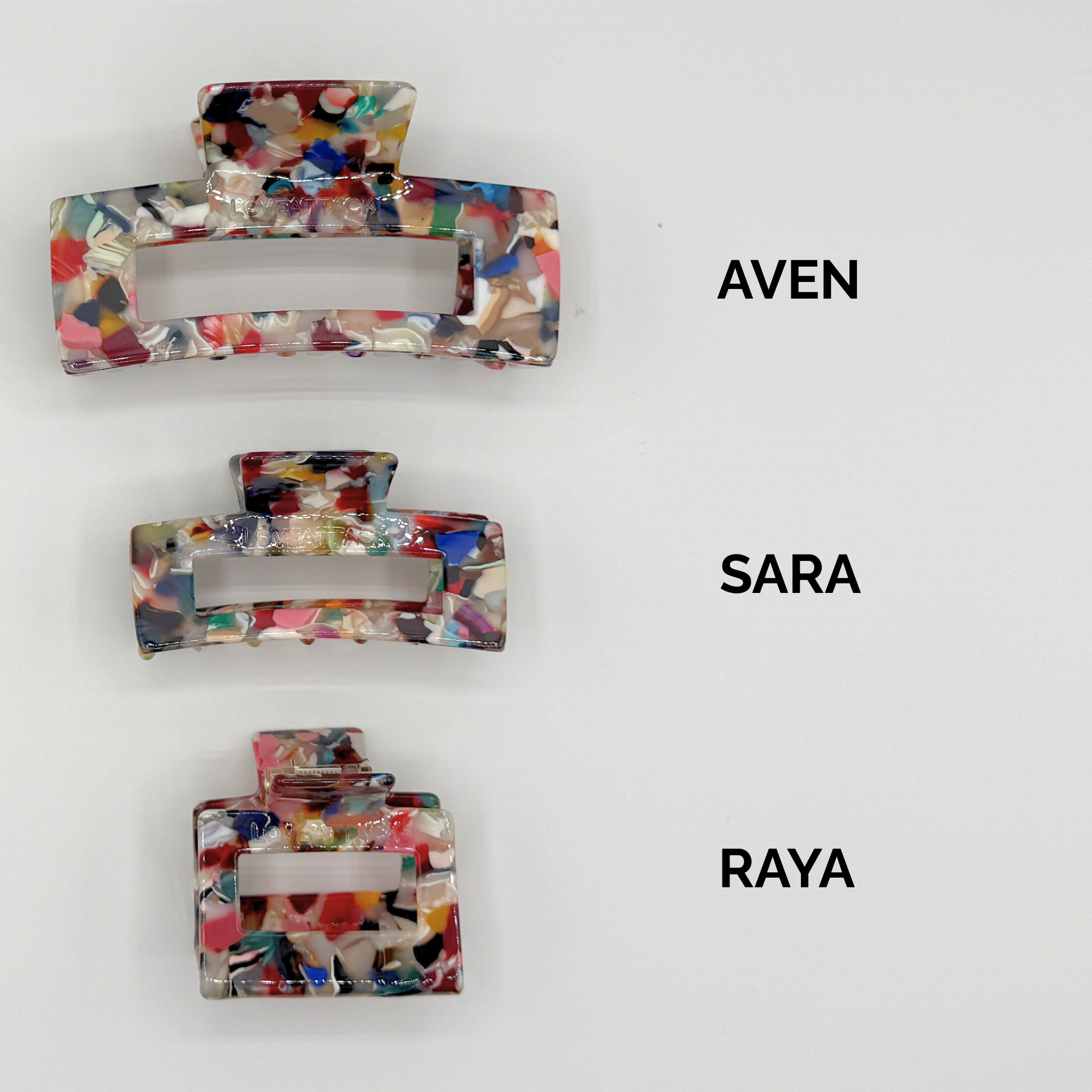 Love Attack - Wholesale Hair Clip - Women's - Sara Cellulose Acetate Hair Claw Clips16