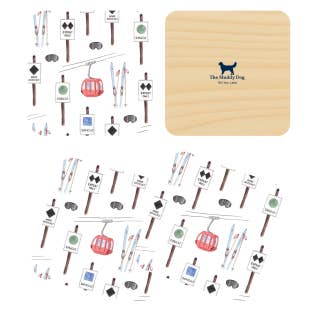 Ski You Later Bordskånere (Sæt med fire) for engroshandel hos The Muddy Dog