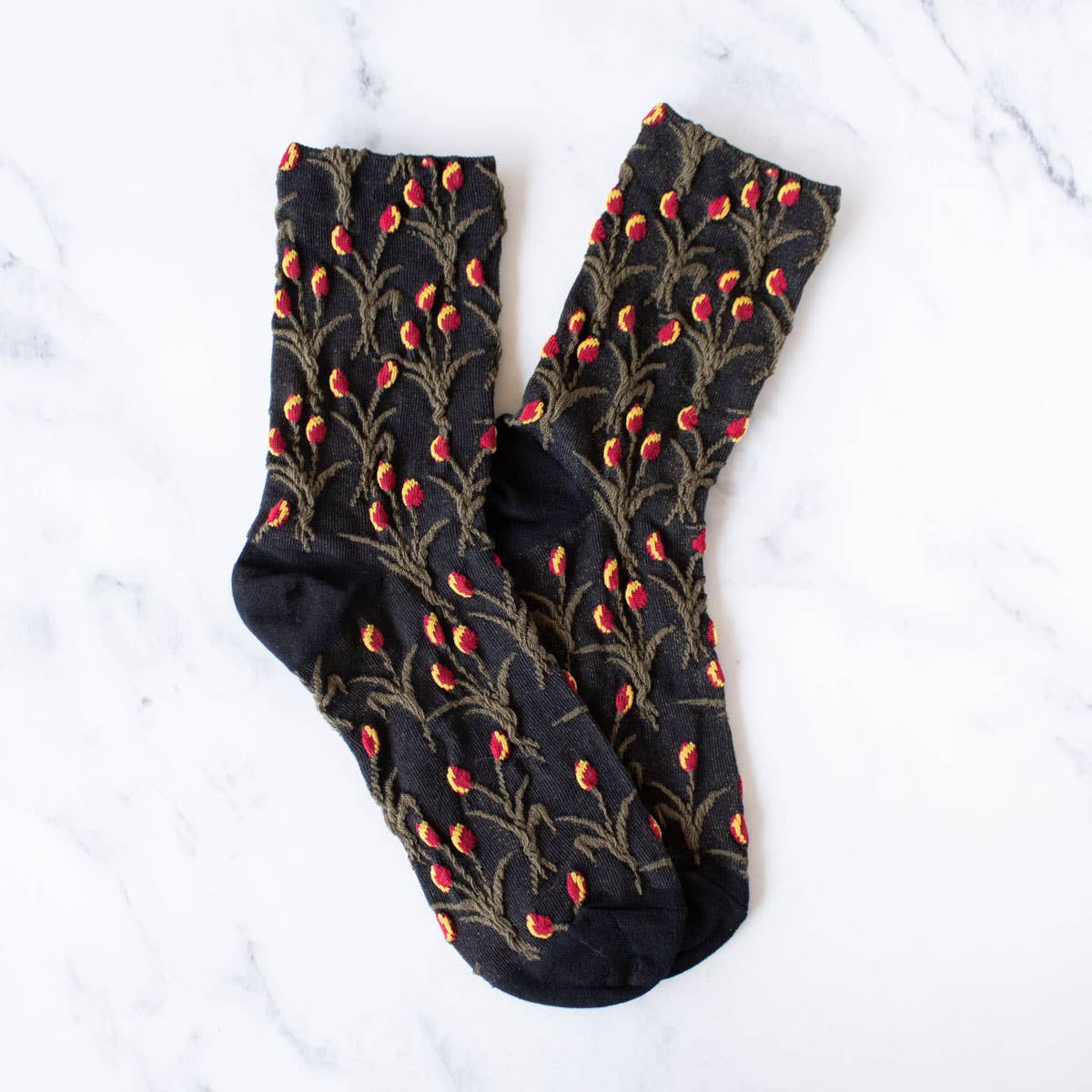 Tiepology - Wholesale Socks - Women's - Vintage Tulip Casual Socks6