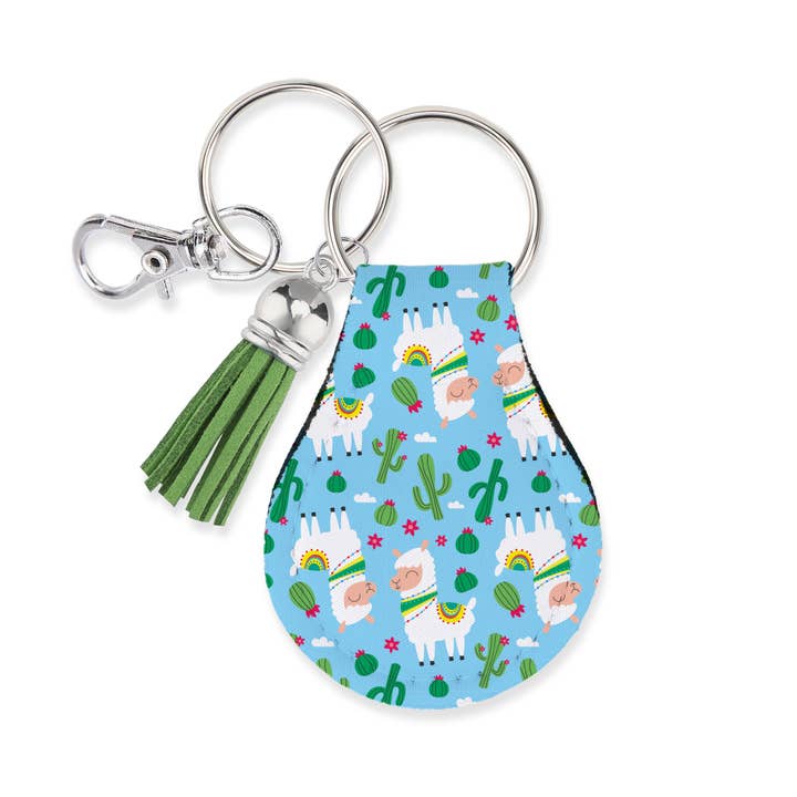 Neopren AirTag-kompatible Hüllenschlüsselanhänger – Lama für den Großhandel von Jolitee