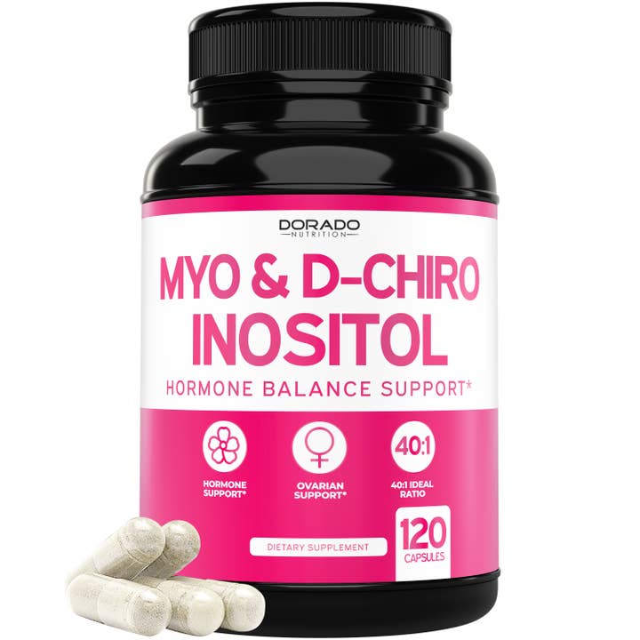 Myo-Inositol D-Chiro Inositol Supplement For Women (120Caps) for wholesale by Dorado Nutrition
