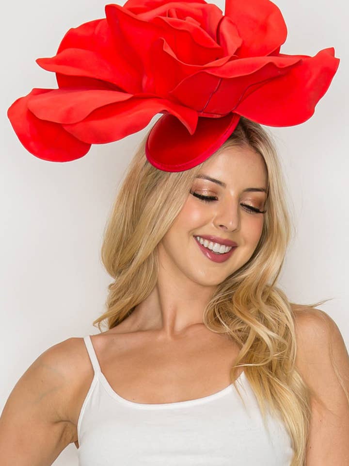 Lightweight Rose Flower Fascinator for wholesale by anbfashion