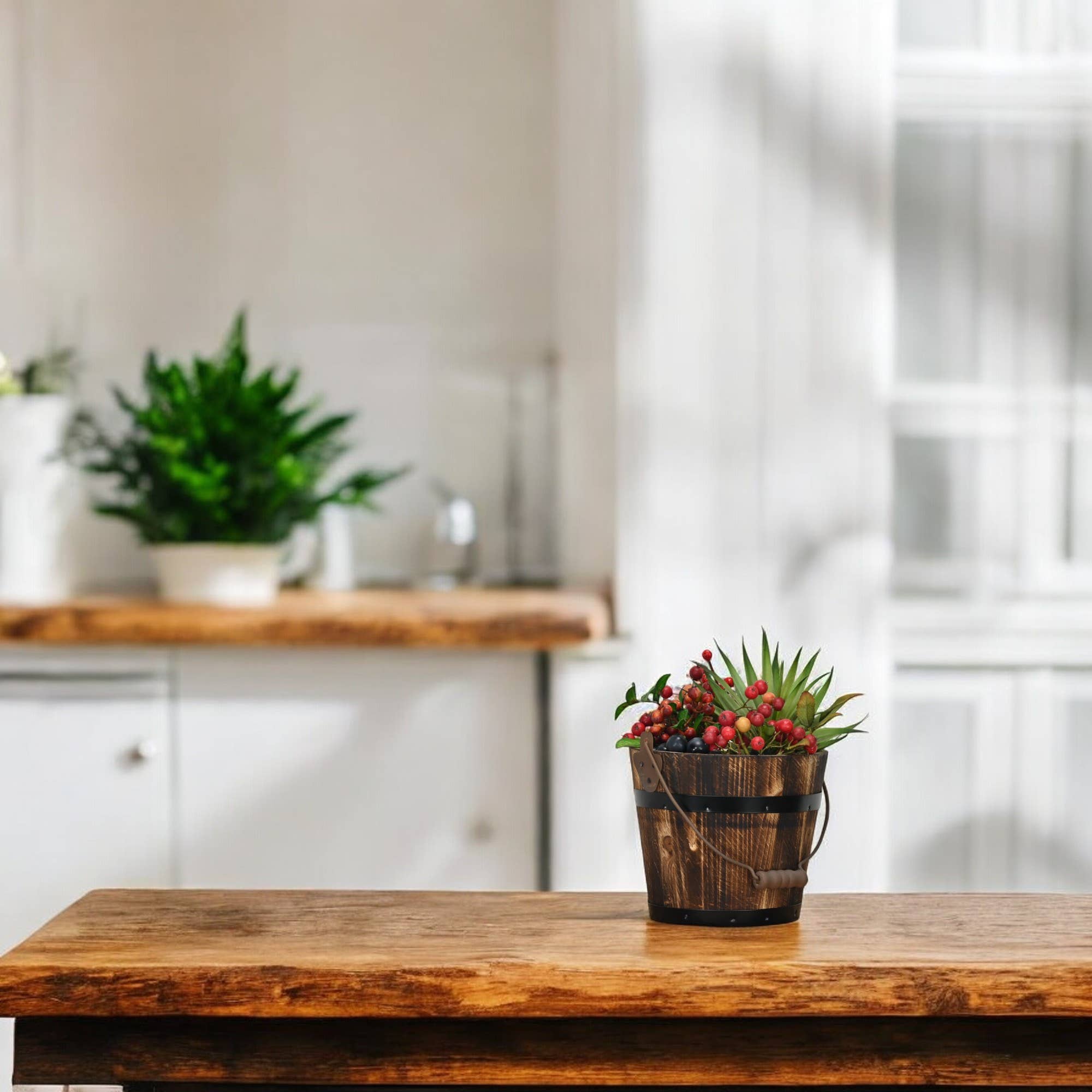 Cheungs Home Decor - Wholesale Bucket/Pail - Felicity Decorative Wooden Bucket9