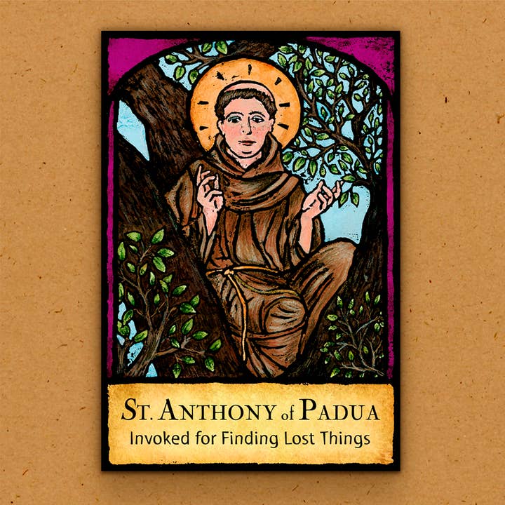 Handmade Magnet - Patron Saint of Finding Things for wholesale by The Kaleidoscope Designs