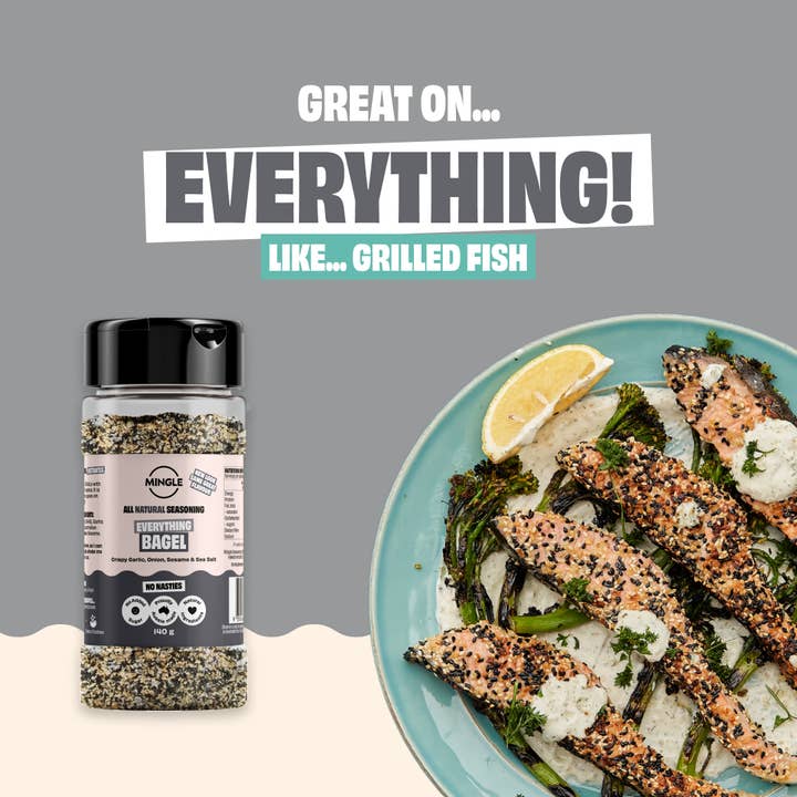 Mingle Seasoning - Wholesale Dried spice mix - WHOOPS WE FORGOT THE BAGEL SEASONING LARGE BOTTLE3