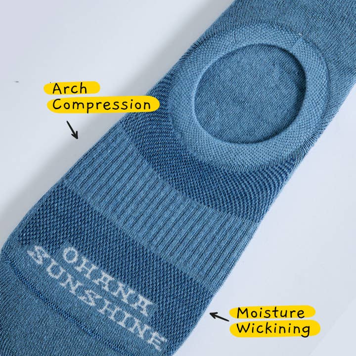 Ohana Sunshine - Wholesale Socks - Unisex - Odor-Control No-Show Socks | Combed Cotton I 6 colors7