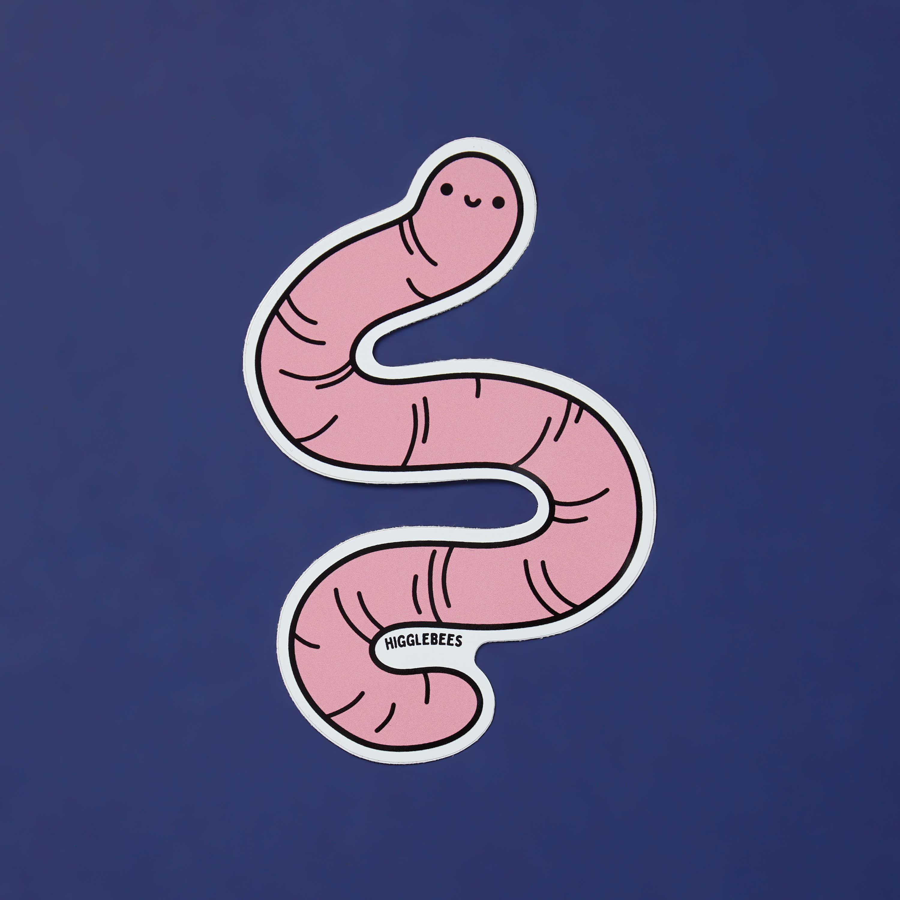 Higglebees - Vente Autocollant - Sticker vinyle Worm1