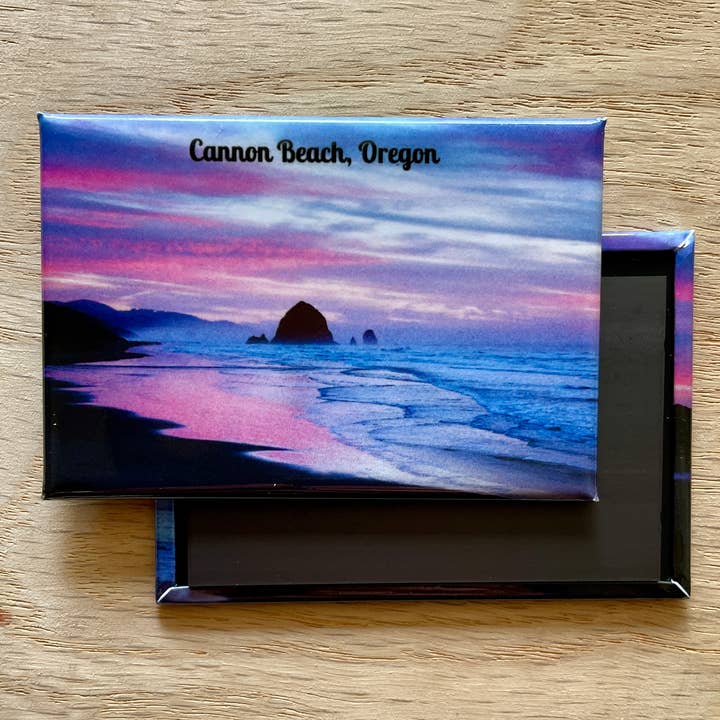 MAGNET - Puesta de sol en Cannon Beach para venta al por mayor de Nicole Mark Photography