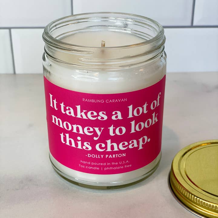 Rambling Caravan - Wholesale Jar/filled candle - It takes a lot of money to look this cheap Candle2