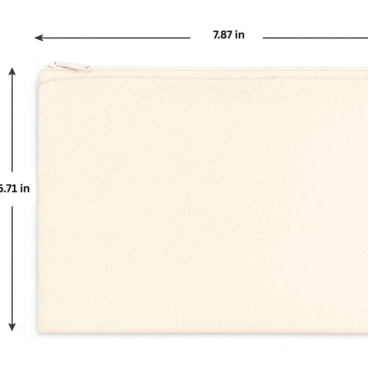 House of Kraft – wholesale Pouch – Women’s – Canvas Pouches | Plain Travel Pouch | MakeUp Pouch0