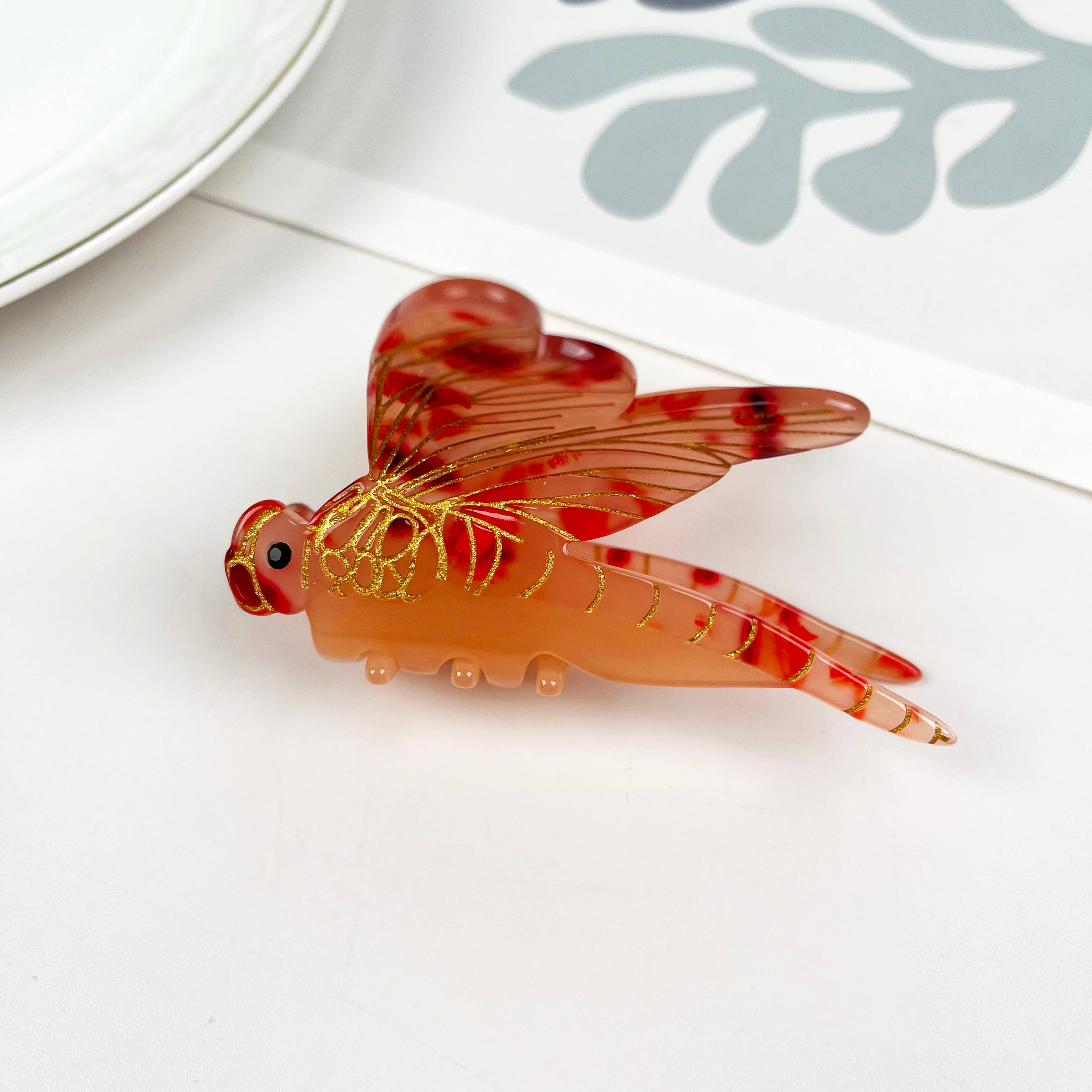 TheDivaSoap – wholesale Hair clip – Women’s – Acetate Dragonfly Hair Clip, Animal Claw Clips6