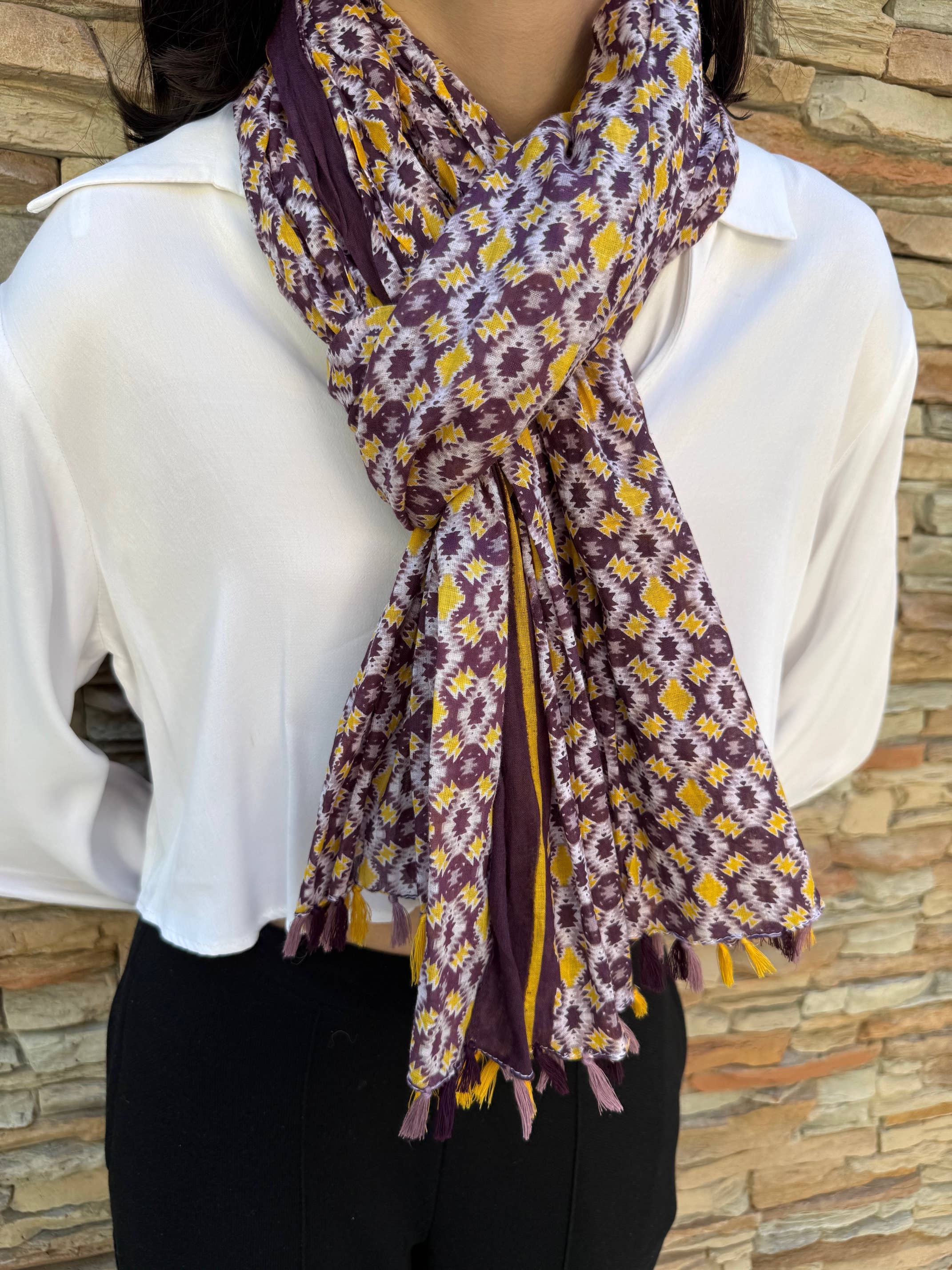 Maison Unik Accessoires - Wholesale Scarf - Unisex - Scarf Pareo 100% Cotton Women0