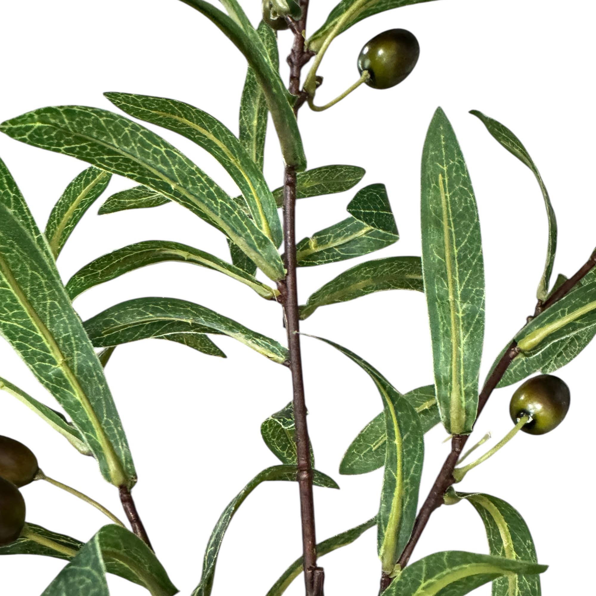 Angel Isabella – wholesale Artificial flowers – 29" Faux Olive Branch–Lush Green, Fruity Sprays1