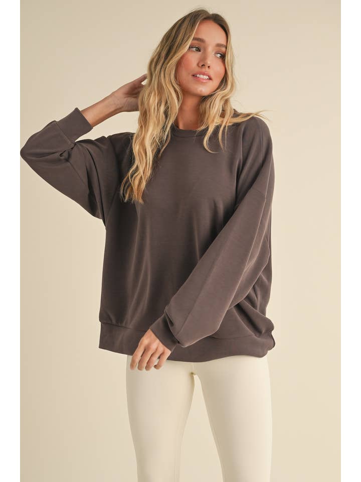 KIMBERLY C - Wholesale Sweatshirt - Women's - Super Soft Air Scuba Oversized Sweatshirt