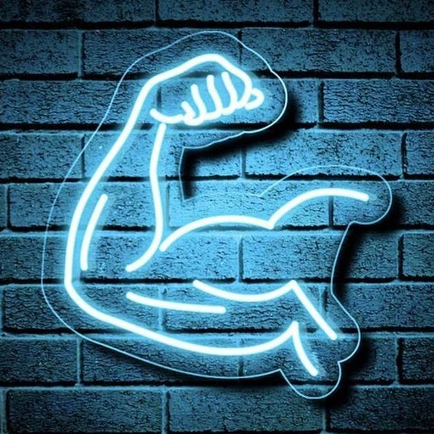 Ginásio Muscular do Braço Sinal de Néon por atacado de Aoos Custom